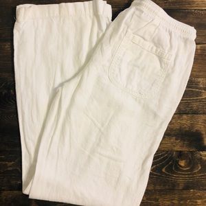 White Linen Pants